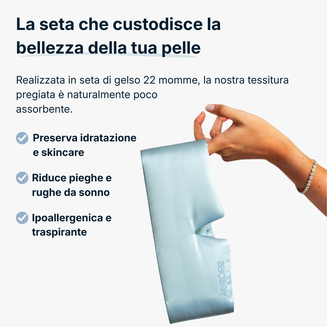 Deep Sleep Mask - Mascherina per dormire in Seta di Gelso